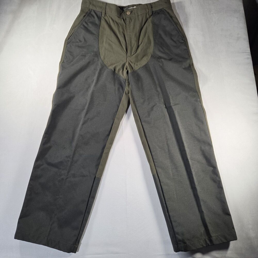 Vintage L.L.Bean Upland Brush Men’s Canvas Hunting Pants Green/Gray  32x27
